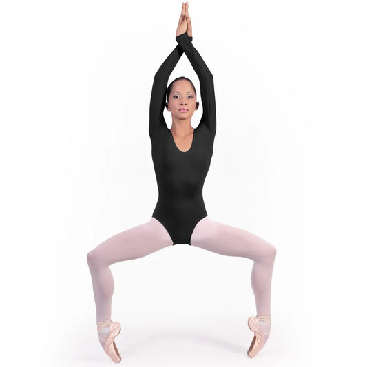 Body danza maniche lunghe INES B405